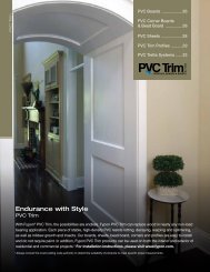 PVC Trim Profiles - Fypon, Ltd.