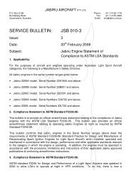 JSB010-3 Statement of Compliance to ASTM LSA - Jabiru