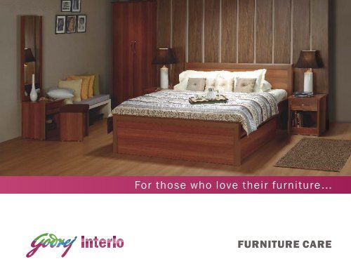 FURNITURE CARE - Godrej Interio