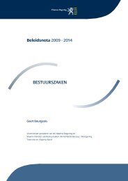 Beleidsnota Bestuurszaken 2009-2014 - Vlaanderen.be