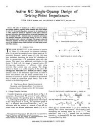 Active RC Single-Opamp Design of Driving-Point ... - IEEE Xplore