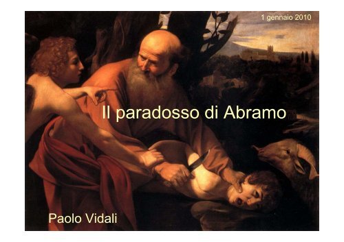 Il paradosso di Abramo - Paolo Vidali