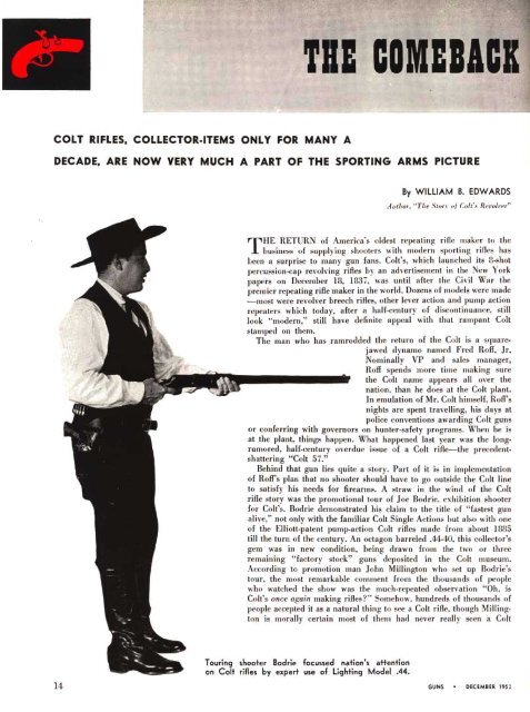 GUNS Magazine December 1958 - Jeffersonian