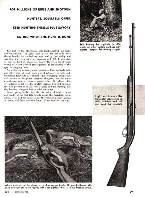 GUNS Magazine December 1958 - Jeffersonian