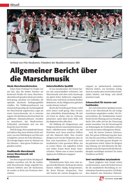 Schweizer Blasmusikverband • Association suisse des musiques