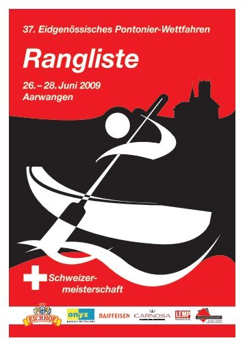 Rangliste - Oltner Pontoniere