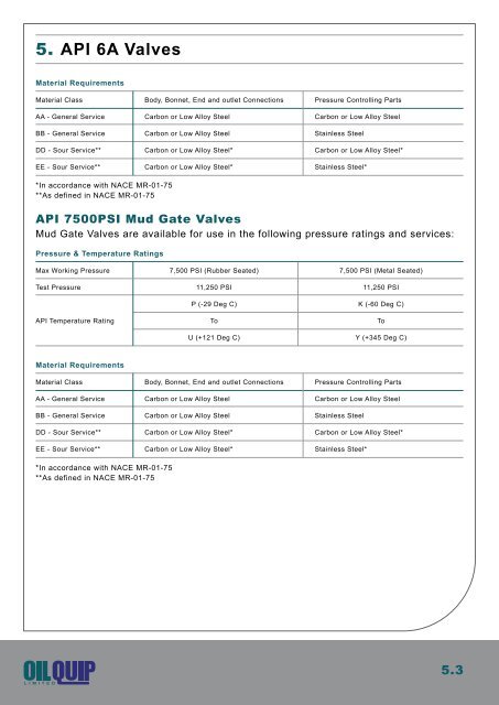 Product Brochure - Oilquip Limited