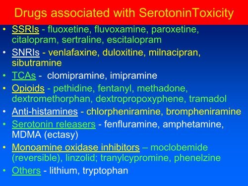 Tramadol – interaction with SSRIs and with Morphine