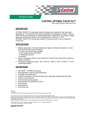 castrol optimol paste pu