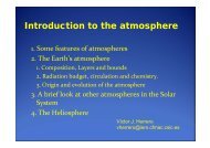 Introduction to the atmosphere