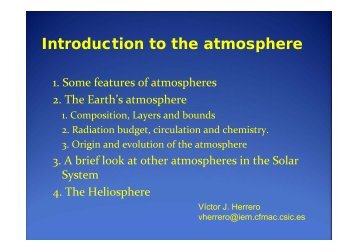 Introduction to the atmosphere