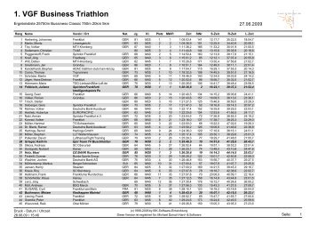 1. VGF Business Triathlon