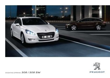 DODATNA OPREMA 508 / 508 SW - Peugeot