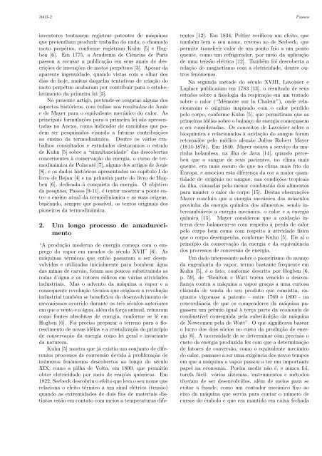 Os experimentos de Joule e a primeira lei da termodinâmica