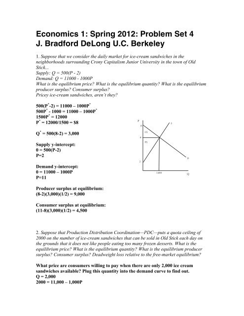 Problem Set 4 Solutions