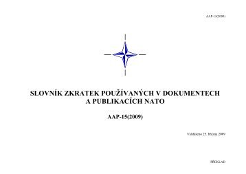 slovnÃ­k zkratek pouÅ£Ã­vanÃ½ch v dokumentech a publikacÃ­ch nato aap ...