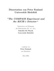 Dissertation von Peter Fauland UniversitÃ¤t ... - Compass - CERN
