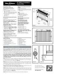 Deckorators 8' Aluminum Railing Installation Instructions - Trilingual