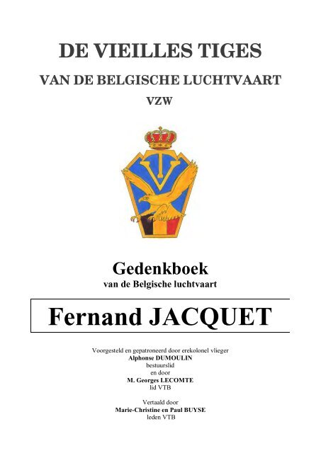 Kapitein Fernand Jacquet Vieilles Tiges