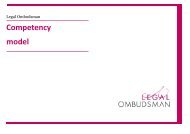 Competency model - Legal Ombudsman