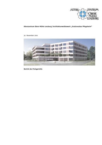 Alterszentrum Obere Mühle Lenzburg | Architekturwettbewerb ...