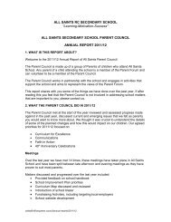 2011-12 - All Saints Secondary School