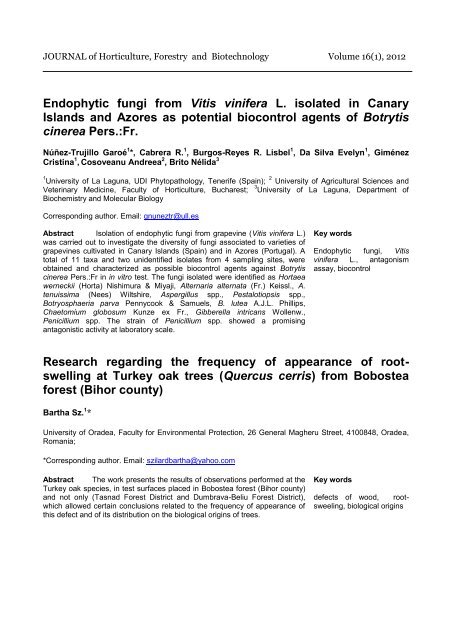 Endophytic fungi from Vitis vinifera L. isolated in Canary Islands and ...