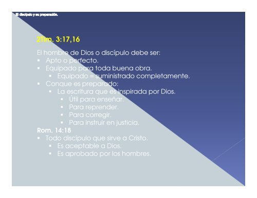 El discipulo y su preparacion.pdf - IGLESIA DE CRISTO - Ministerios ...