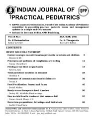 Indian Journal Of Practical Pediatrics Ijpp - 
