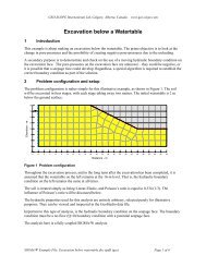 Excavation below a Watertable - 0 B - GEO-SLOPE International Ltd.