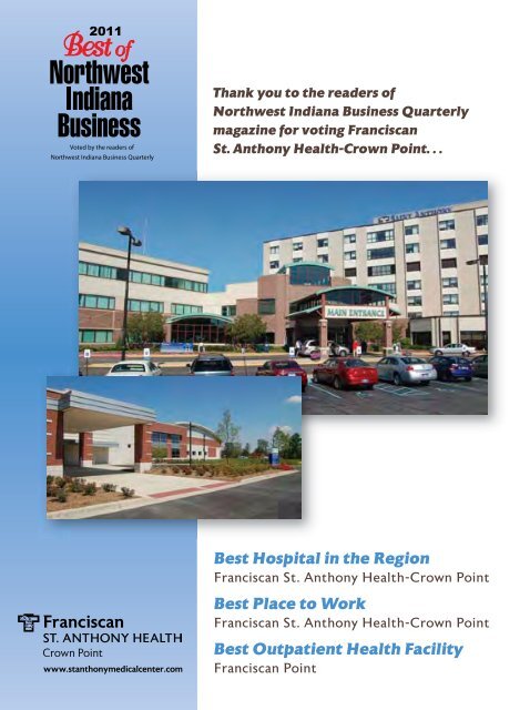 Spring 2011 - Northwest Indiana Business Quarterly Magazine