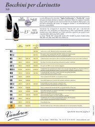 Bocchini per clarinetto Sib - vandoren