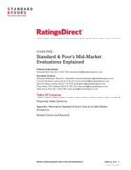 Standard & Poor's Mid-Market Evaluations Explained