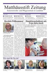 Matthäusstift Zeitung.pdf - Diakonie Landshut