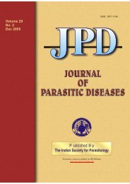 JPD Vol 29 No 2 - The Indian Society for Parasitology