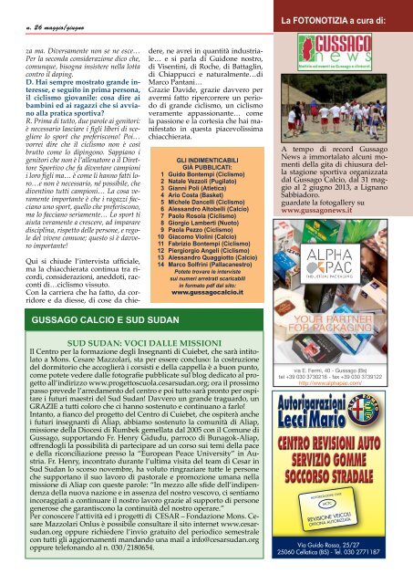 GIORNALE n. 26/27 - gussago calcio