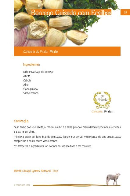 Receitas de Borrego - Ovibeja