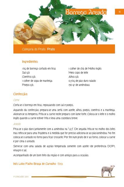 Receitas de Borrego - Ovibeja