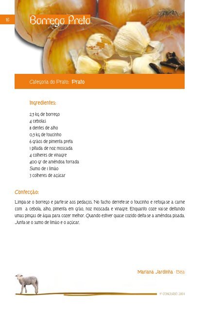 Receitas de Borrego - Ovibeja