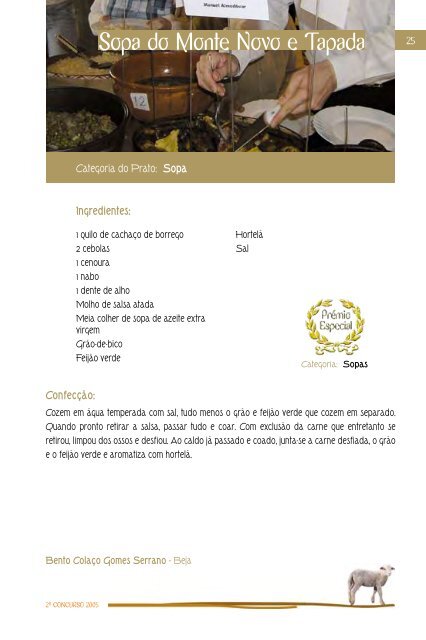 Receitas de Borrego - Ovibeja