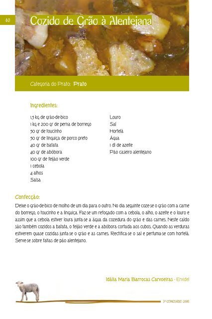 Receitas de Borrego - Ovibeja