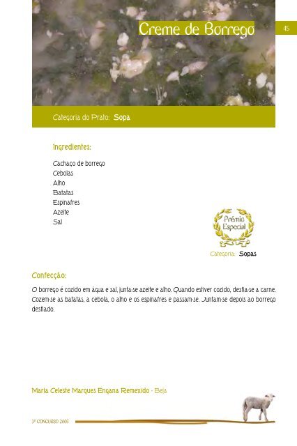 Receitas de Borrego - Ovibeja