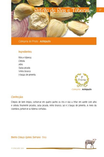 Receitas de Borrego - Ovibeja