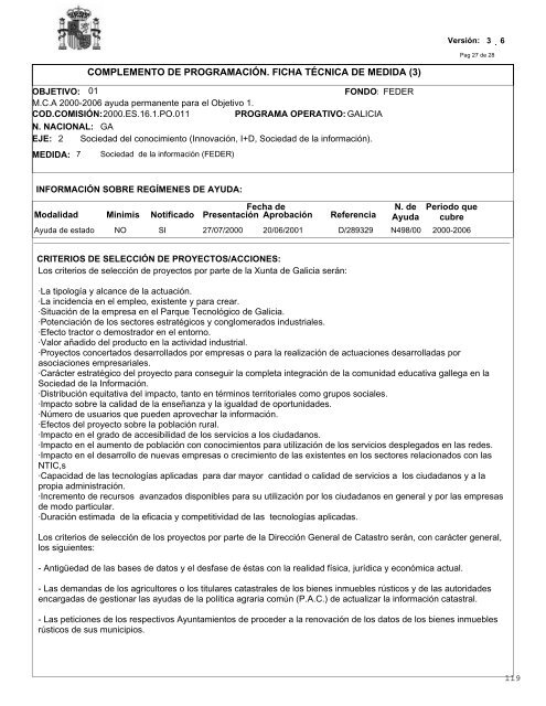 PO Galicia (pdf) - DirecciÃ³n General de Fondos Comunitarios