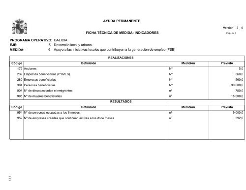 PO Galicia (pdf) - DirecciÃ³n General de Fondos Comunitarios