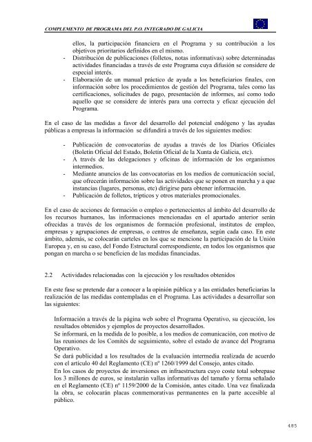 PO Galicia (pdf) - DirecciÃ³n General de Fondos Comunitarios