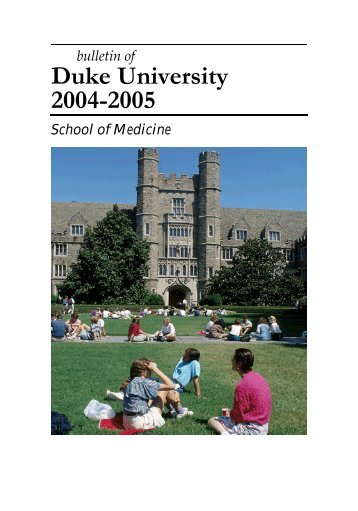 med 2004-05.book - Office of the University Registrar, Duke University