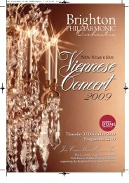 Download Concert Programme - Brighton Philharmonic Orchestra