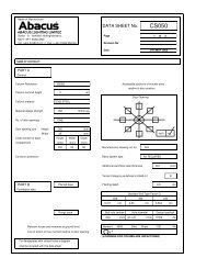 Column data sheet - CS050 - Abacus Lighting