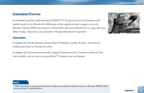 Decodificador DIRECTVÂ®: Manual del usuario. Modelo L11